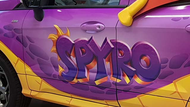 spyro car wrap