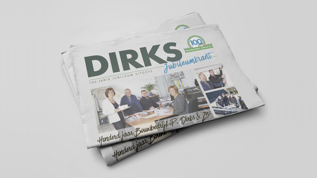 Jubileumkrant Dirks 100 jaar